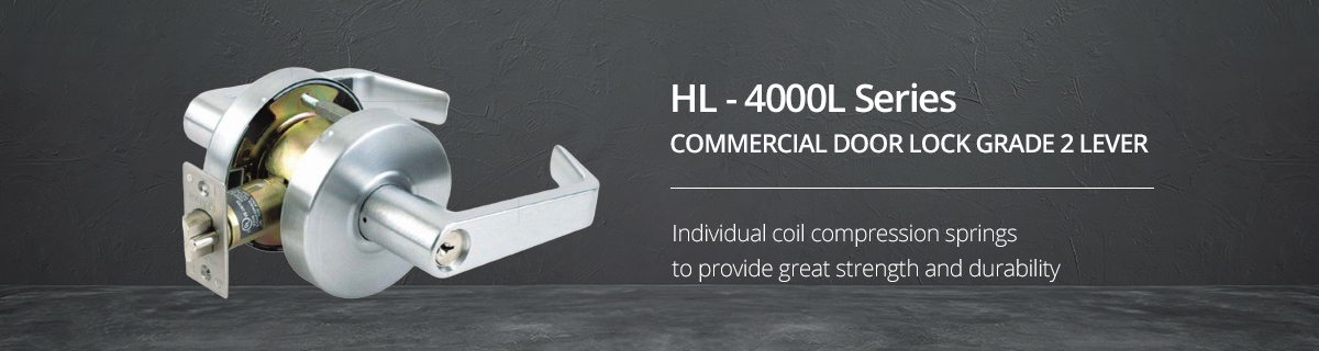 HL - 4000L Series COMMERCIAL DOOR LOCK GRADE 2 LEVER 